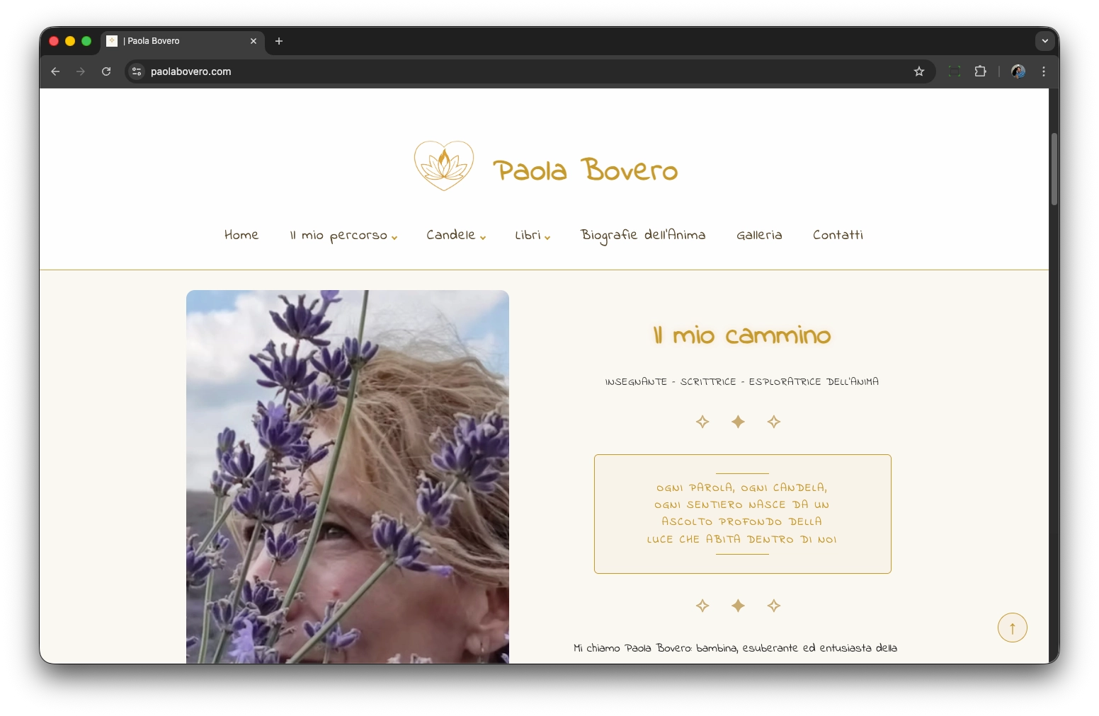 Paola Bovero – Biografie dell'Anima